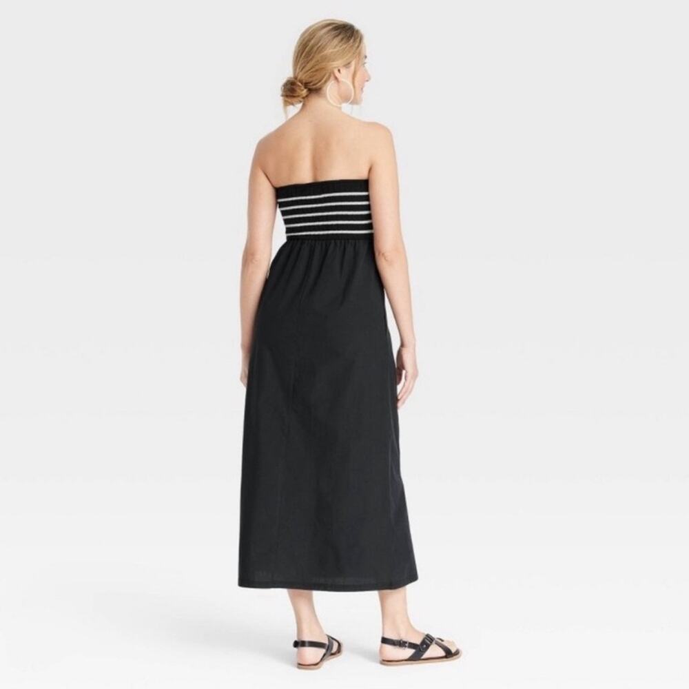 Universal Thread Black and White Strapless Dress - Picture 4 of 8